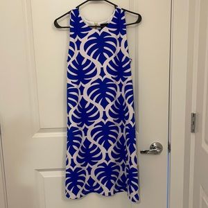 Worthington blue and white dress size small